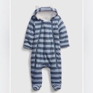 Baby Gap Newborn (0-3 Months) Hooded Sherpa ColdControl Coziest Bundler Snowsuit